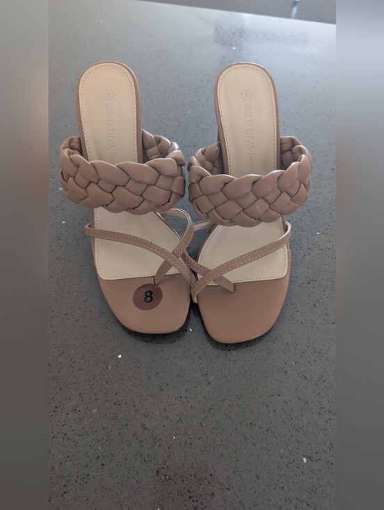 DIVA Lounge Shoes - DIVA Lounge Women’s Braided Strap Slide Sandals — Nude